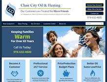 Tablet Screenshot of chaircityoil.com